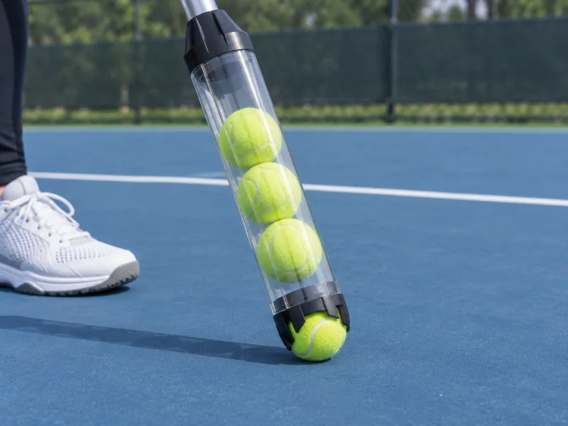 Lenwen tennis ball pickup tube, 2-pack (holds 15 balls)