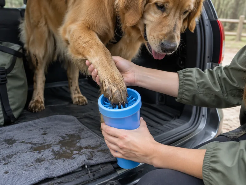 Dexas MudBuster portable dog paw cleaner