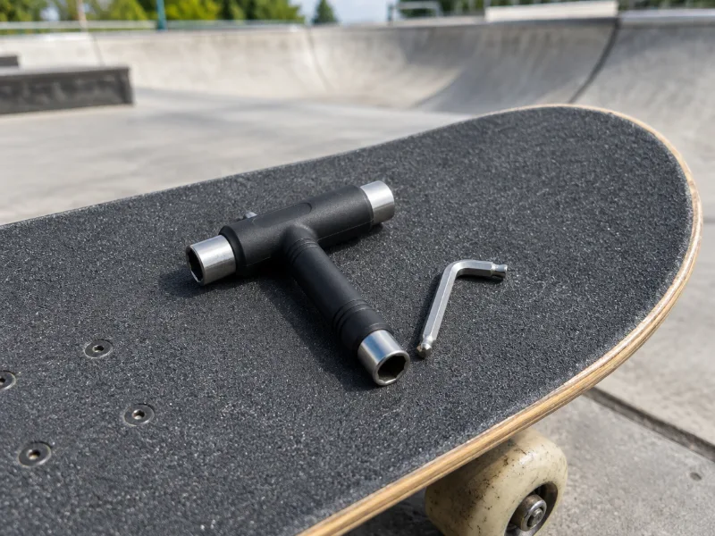 All-in-one T skate tool for skateboards