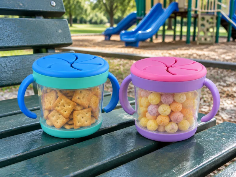 Munchkin Snack Catcher no-spill snack cups, 2-pack